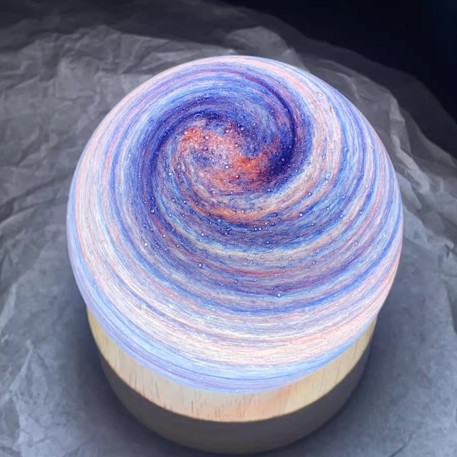 Cosmic Glow Crystal Sphere Lamp – Galaxy-Inspired Night Light Veyra