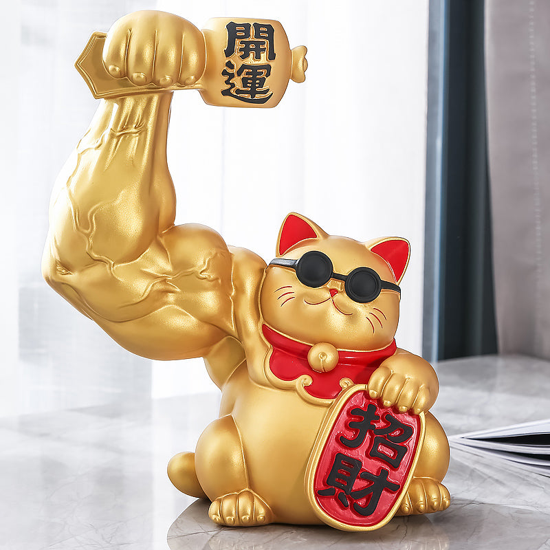 Fortune Power Cat – Muscle Lucky Cat Original Design