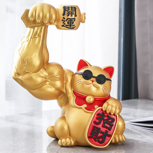 Fortune Power Cat – Muscle Lucky Cat Original Design