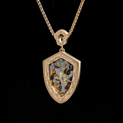 Celestial Relic Necklace – Genuine Sericho Meteorite in Sterling Silver Original Design