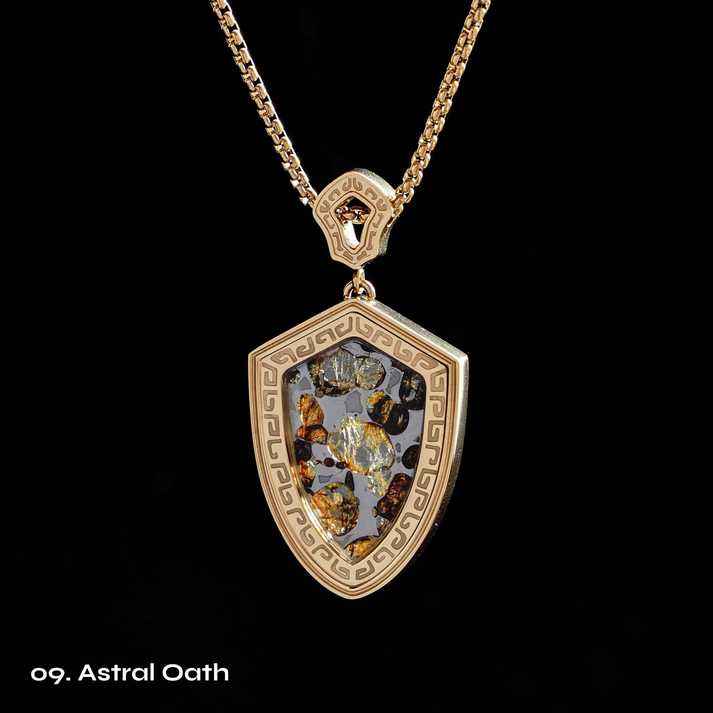 Celestial Relic Necklace – Genuine Sericho Meteorite in Sterling Silver Original Design