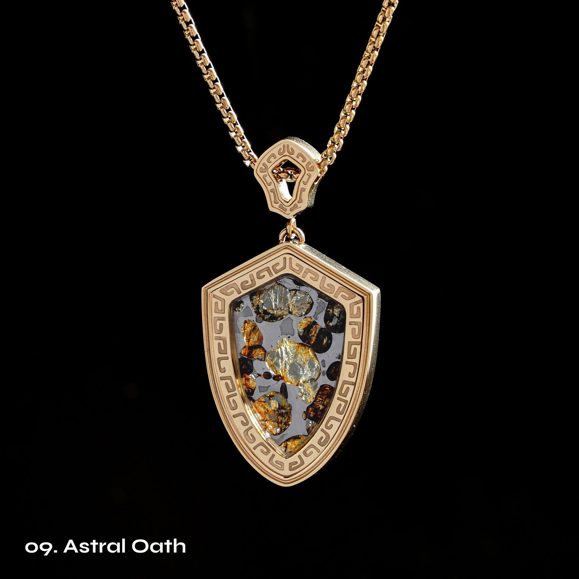 Celestial Relic Necklace – Genuine Sericho Meteorite in Sterling Silver Original Design