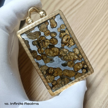 Celestial Relic Necklace – Genuine Sericho Meteorite in Sterling Silver Original Design