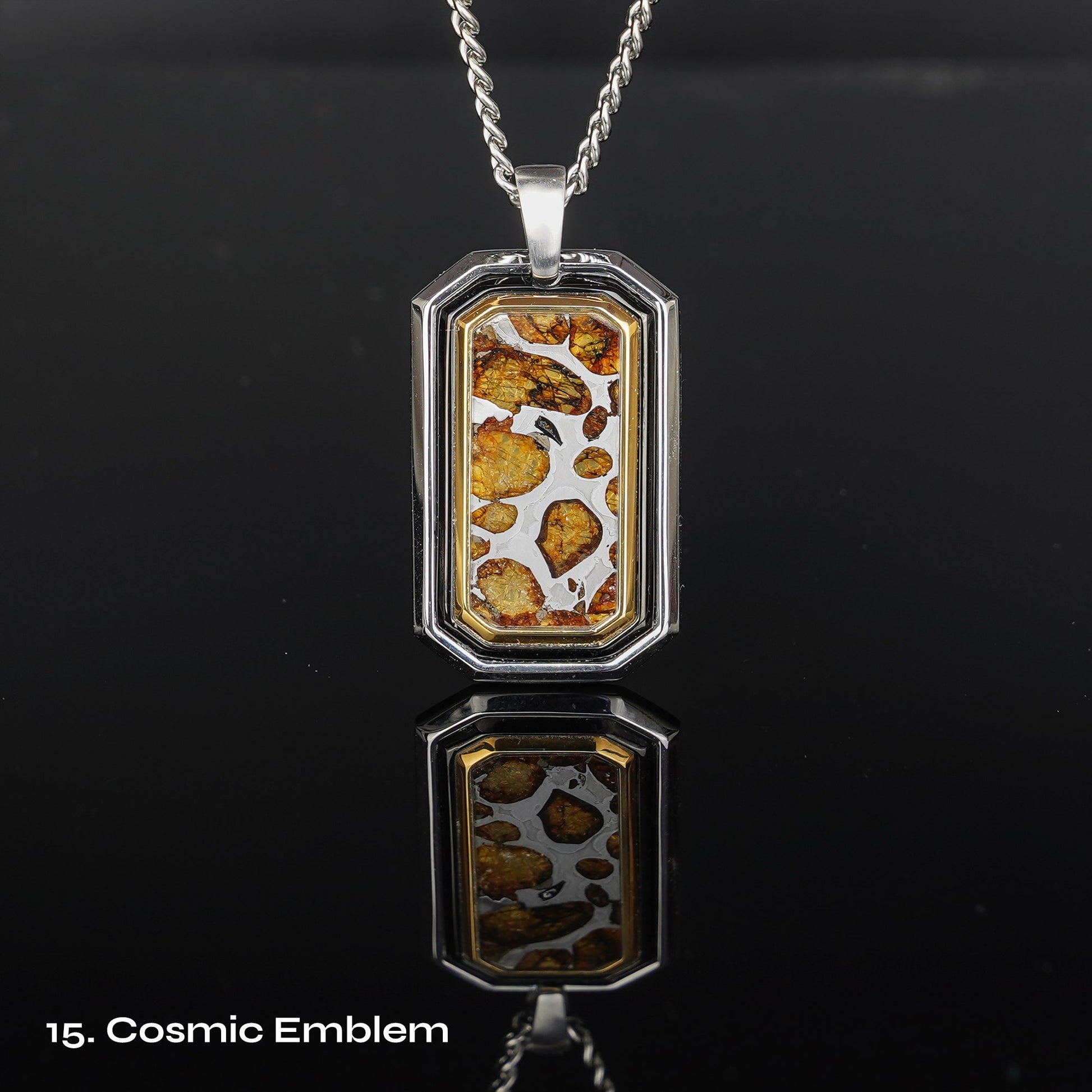 Celestial Relic Necklace – Genuine Sericho Meteorite in Sterling Silver Original Design