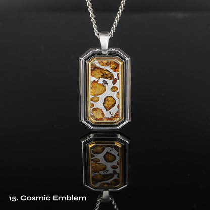 Celestial Relic Necklace – Genuine Sericho Meteorite in Sterling Silver Original Design