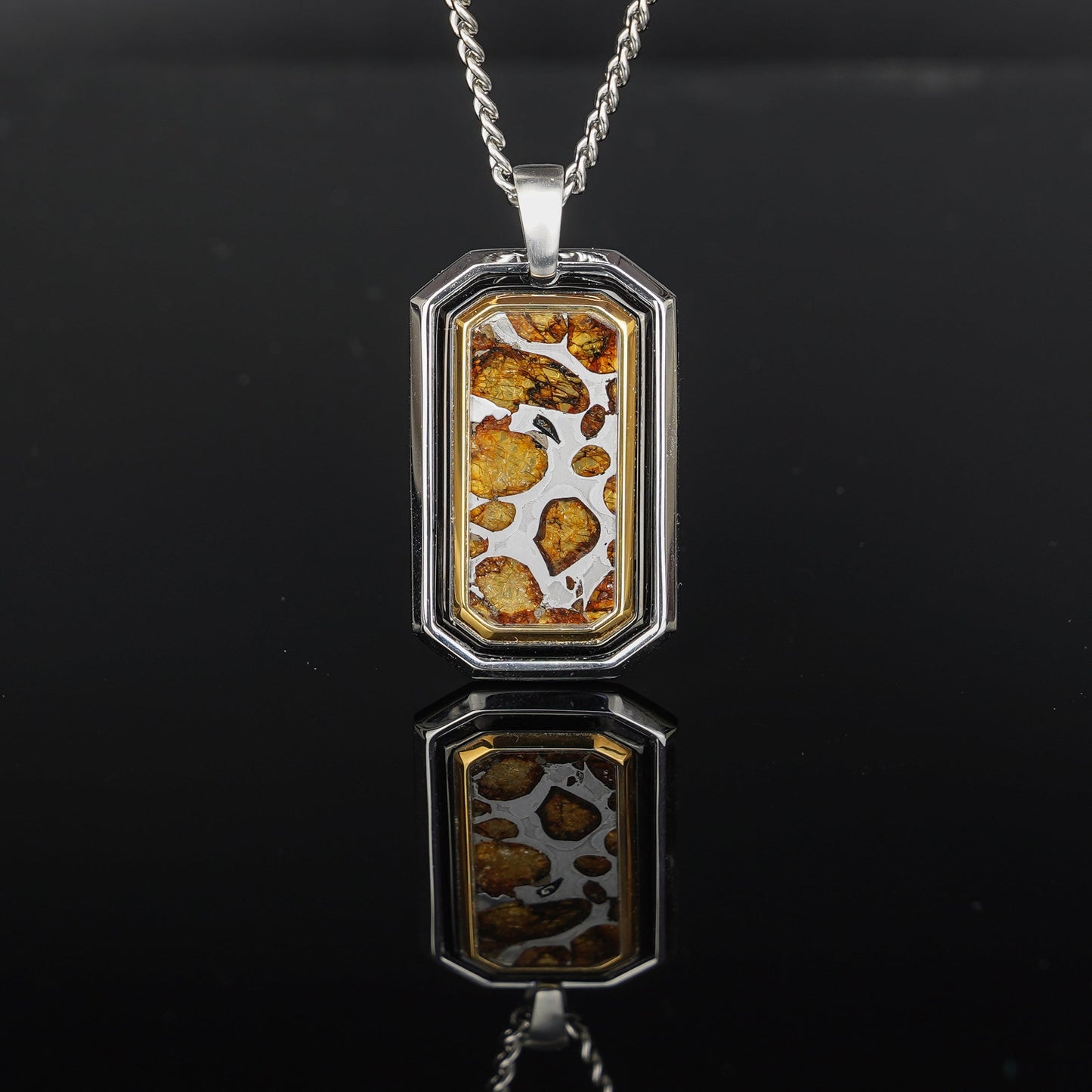 Celestial Relic Necklace – Genuine Sericho Meteorite in Sterling Silver Original Design