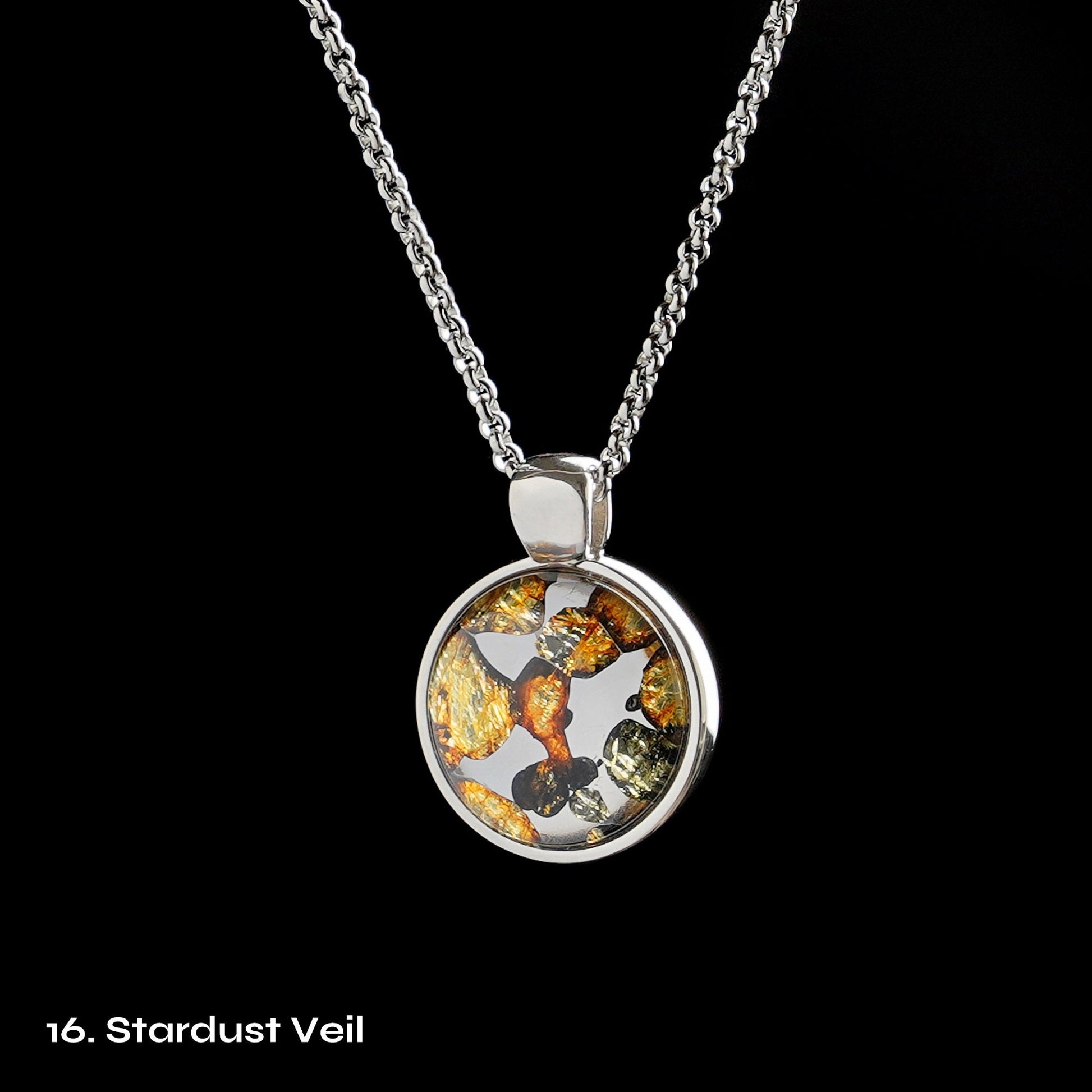 Celestial Relic Necklace – Genuine Sericho Meteorite in Sterling Silver Original Design