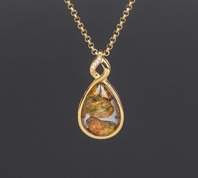 Celestial Relic Necklace – Genuine Sericho Meteorite in Sterling Silver Original Design