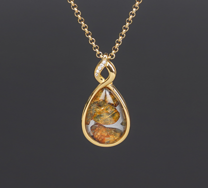 Celestial Relic Necklace – Genuine Sericho Meteorite in Sterling Silver Original Design