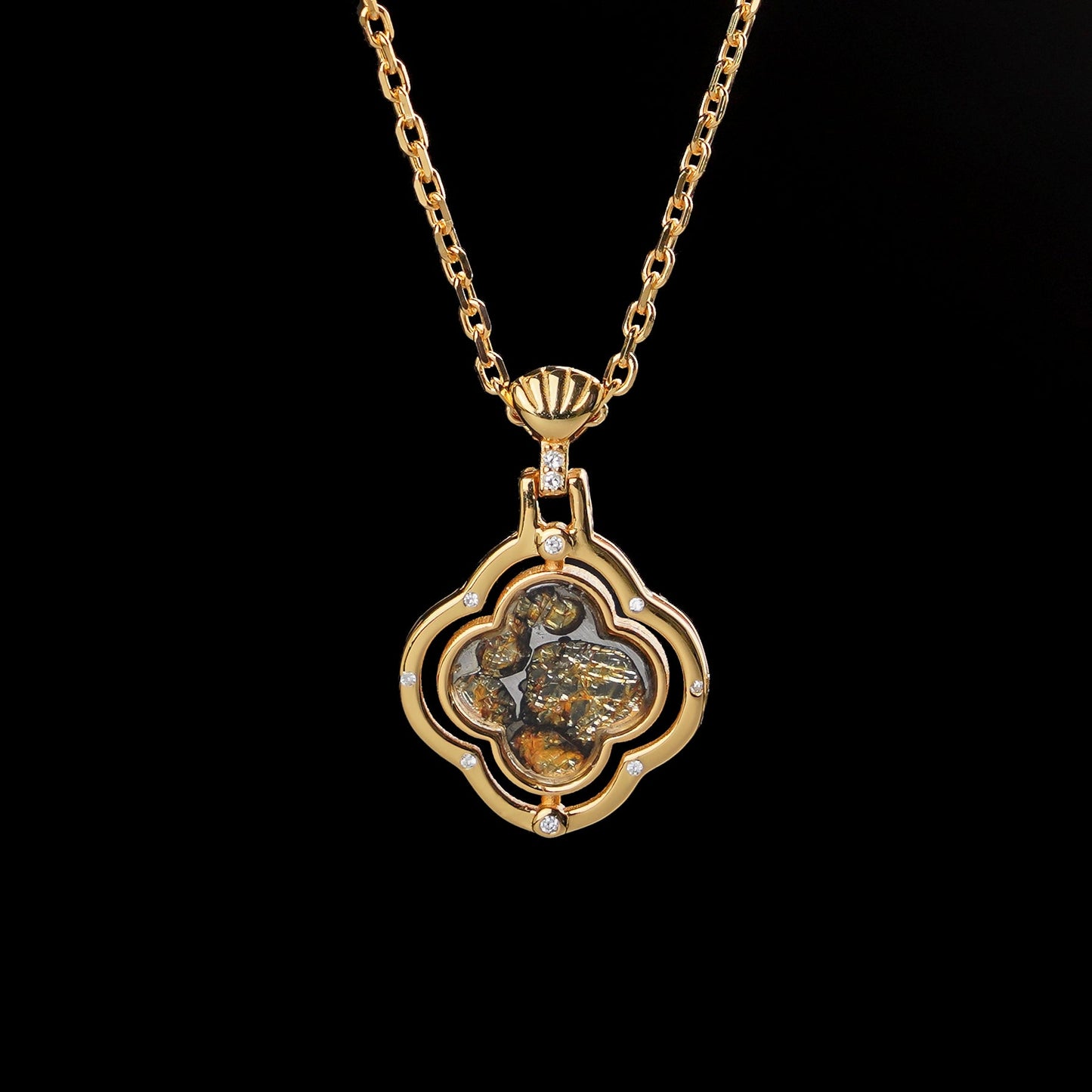 Celestial Relic Necklace – Genuine Sericho Meteorite in Sterling Silver Original Design