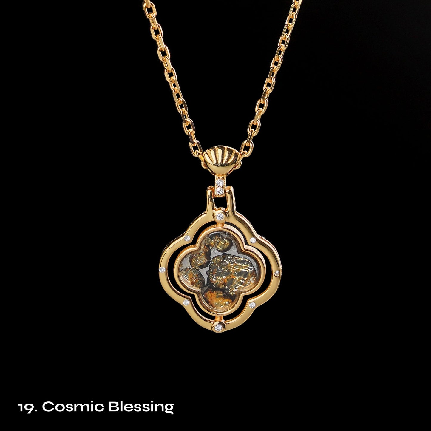 Celestial Relic Necklace – Genuine Sericho Meteorite in Sterling Silver Original Design