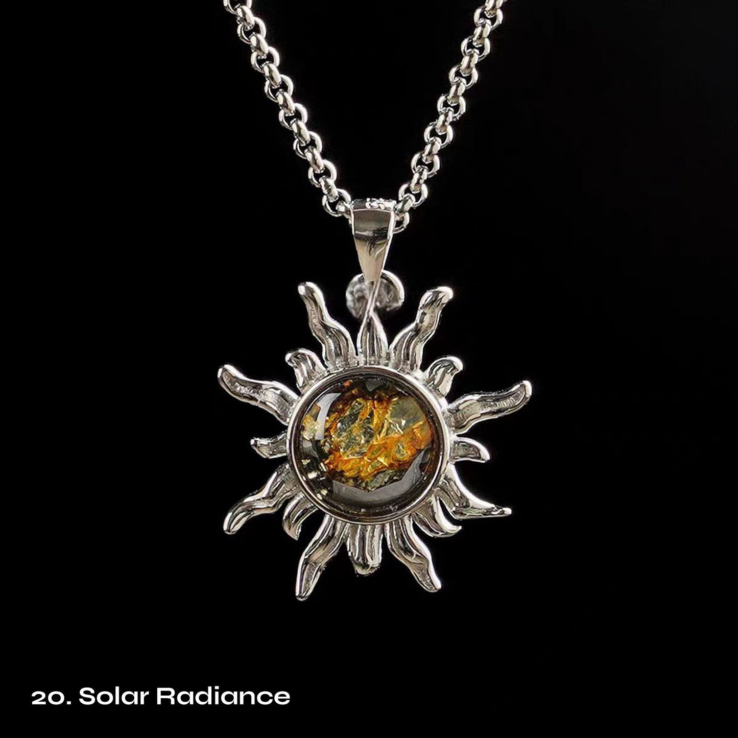 Celestial Relic Necklace – Genuine Sericho Meteorite in Sterling Silver Original Design