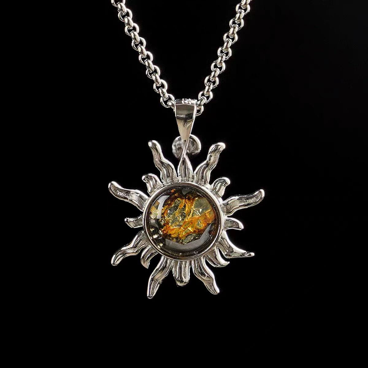 Celestial Relic Necklace – Genuine Sericho Meteorite in Sterling Silver Original Design