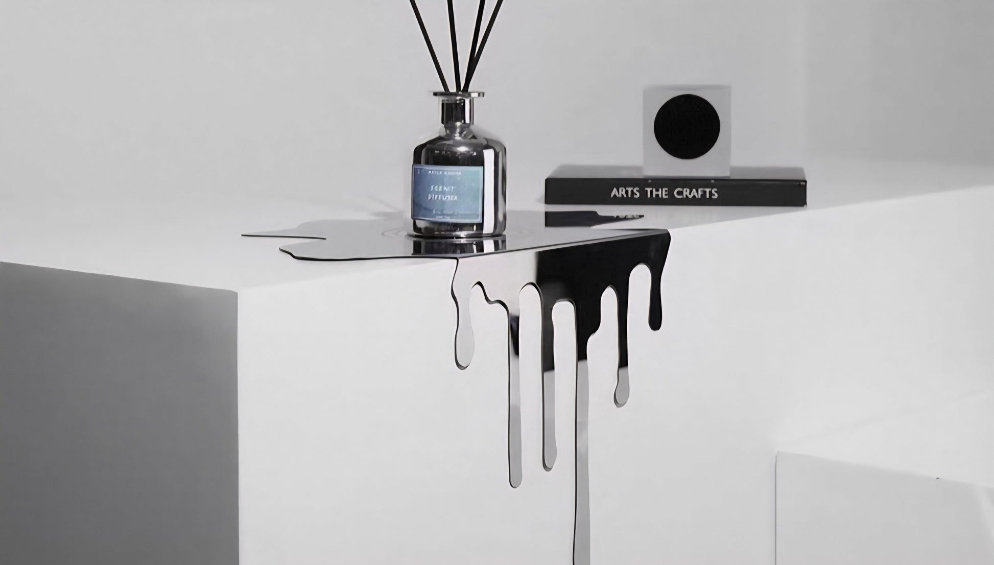 Liquid Illusion – Stainless Steel Drip Sculpture Veyra