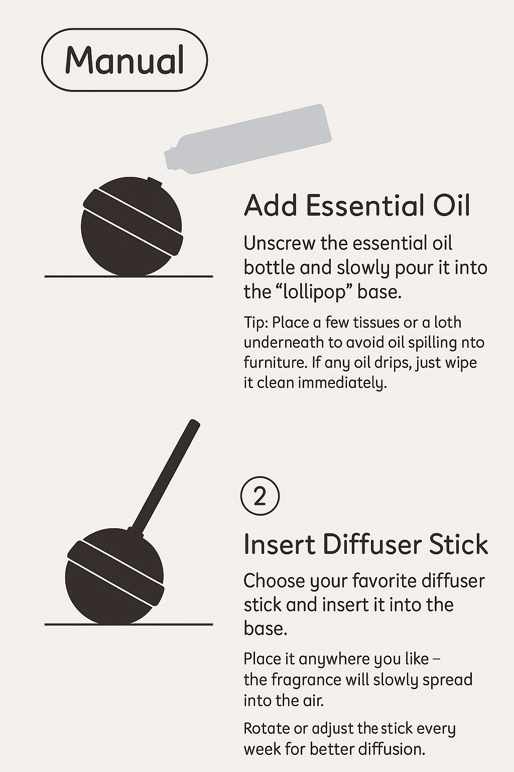 AromaPop™ – Designer Lollipop Ceramic Diffuser Original Design