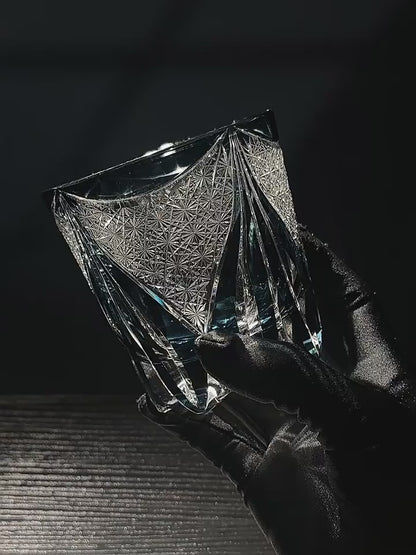 Edo Blue Ice – Handcrafted Crystal Whiskey Glass