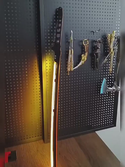 Cyberpunk Energy Katana – LED Rechargeable Samurai Blade Prop