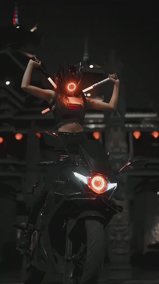 Cyberpunk Helmet — Circle of Infinity