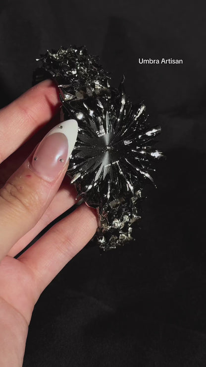 Dragon Fang Spiked Quartz Watch – Handmade Gothic Edition
