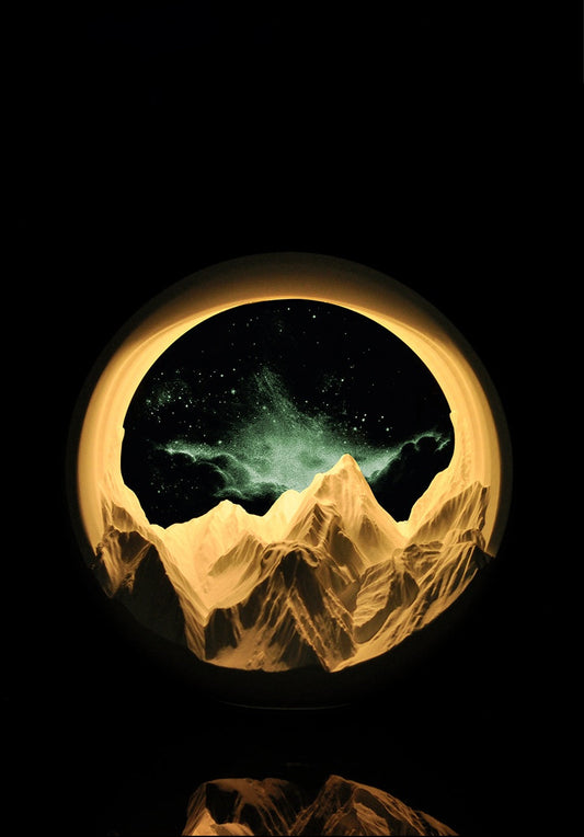 Moonlit Galaxy™ Aromatherapy Night Light – Mountain Glow Edition Veyra