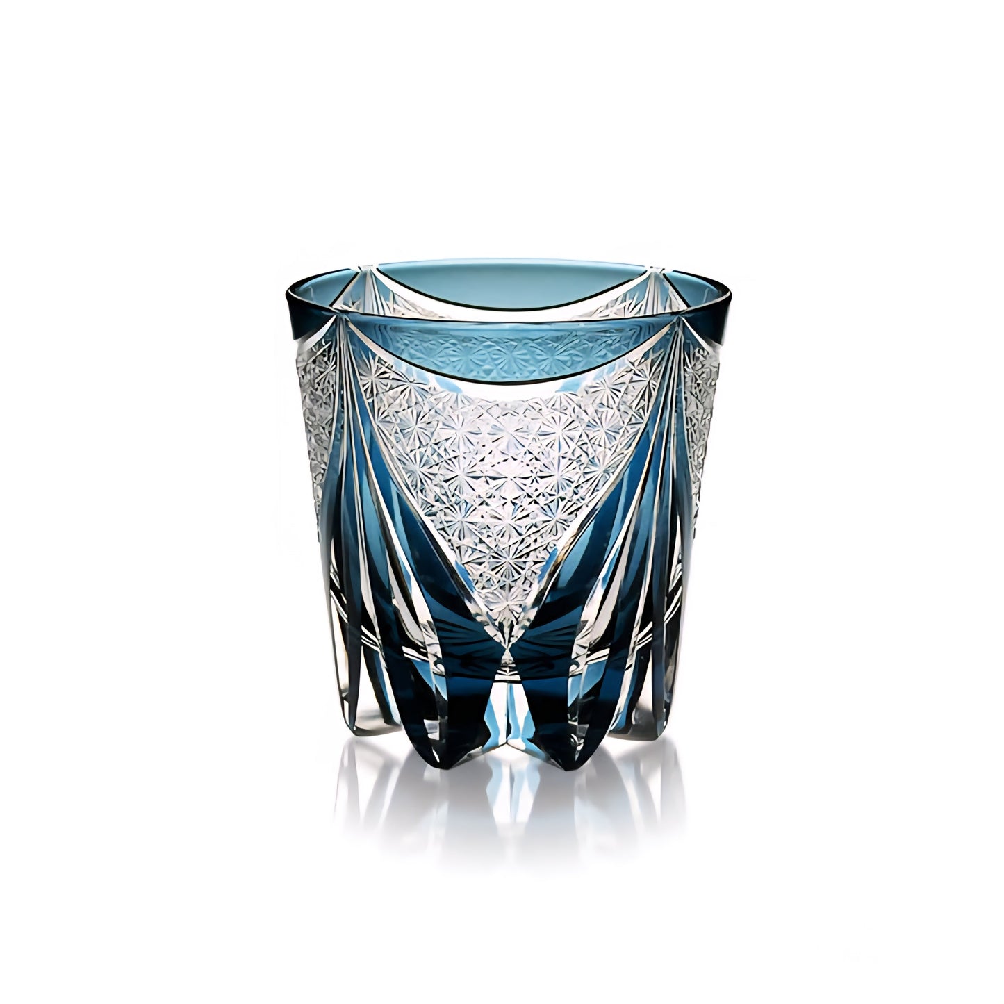 Edo Blue Ice – Handcrafted Crystal Whiskey Glass Veyra Imports