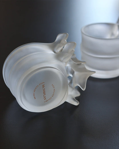 Crystal Spine Whiskey Glass – Handmade Vertebrae-Inspired Design Veyra