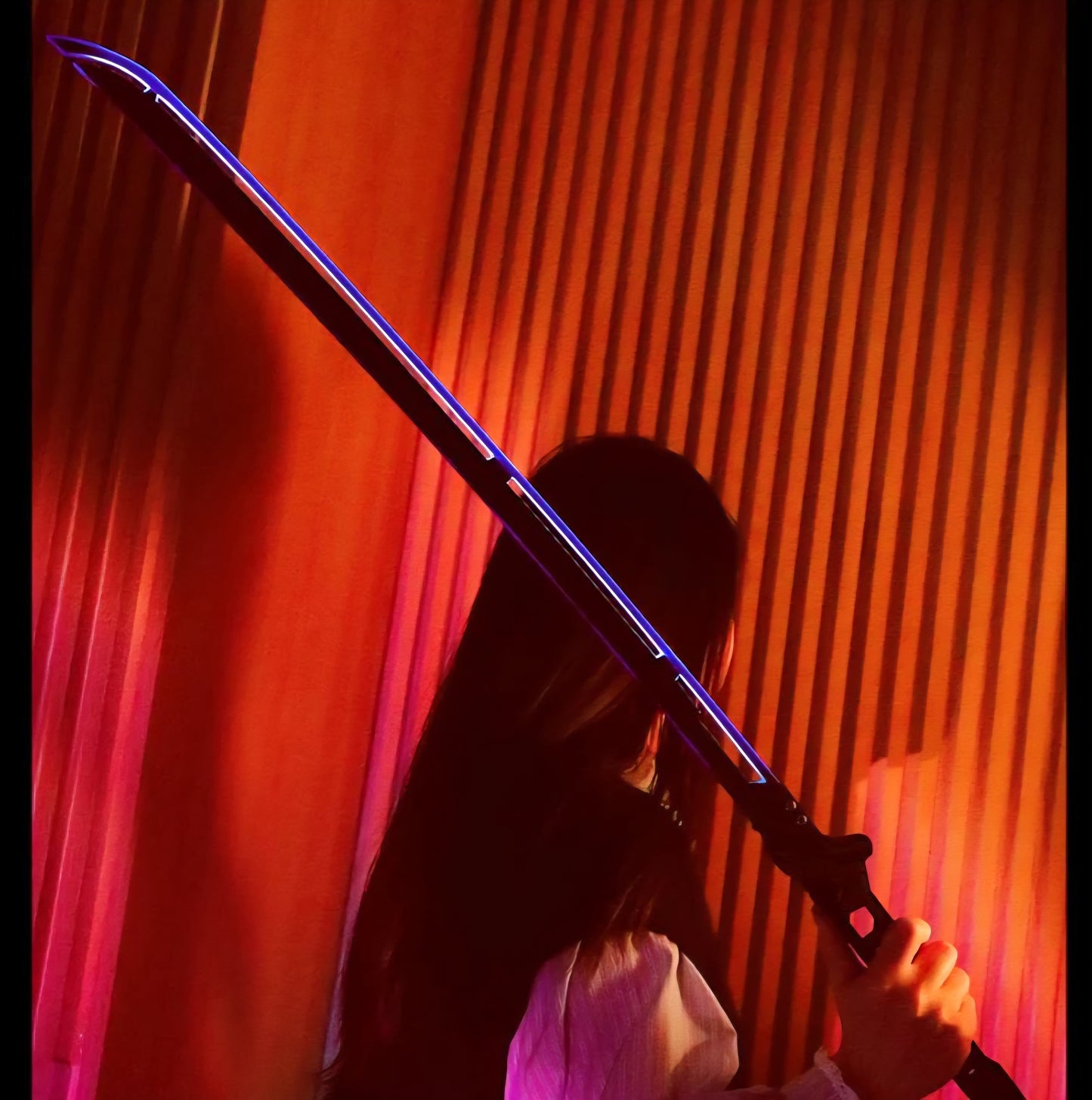 Cyberpunk Energy Katana – LED Rechargeable Samurai Blade Prop