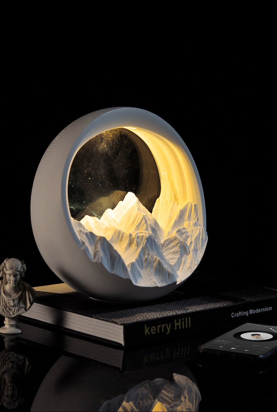 Moonlit Galaxy™ Aromatherapy Night Light – Mountain Glow Edition Veyra