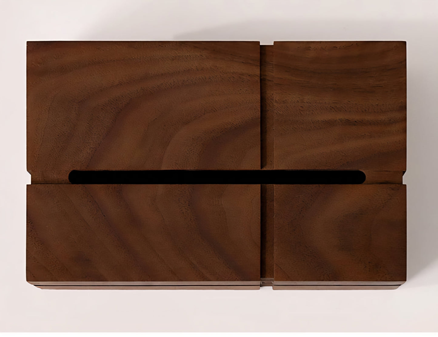 Nordic Walnut Tissue Box – Solid Wood Luxury Organizer Veyra