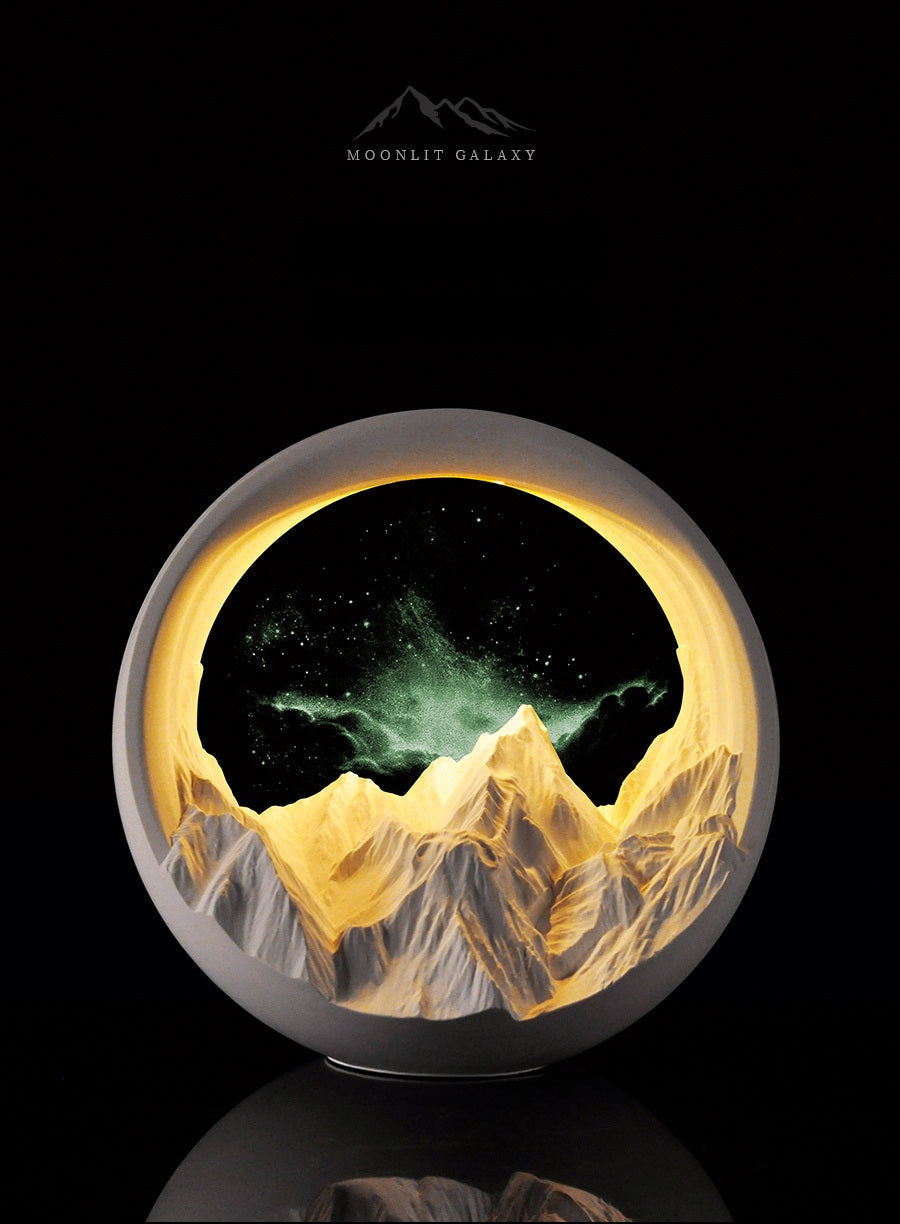 Moonlit Galaxy™ Aromatherapy Night Light – Mountain Glow Edition Veyra