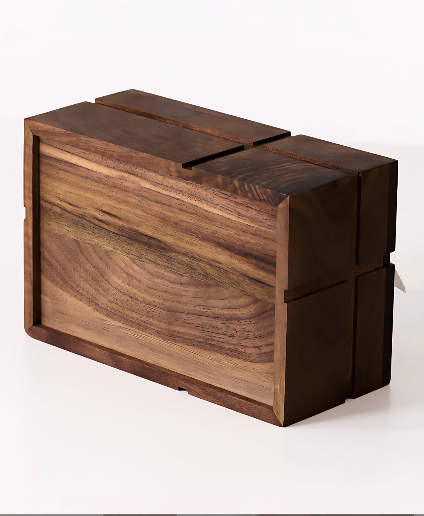 Nordic Walnut Tissue Box – Solid Wood Luxury Organizer Veyra