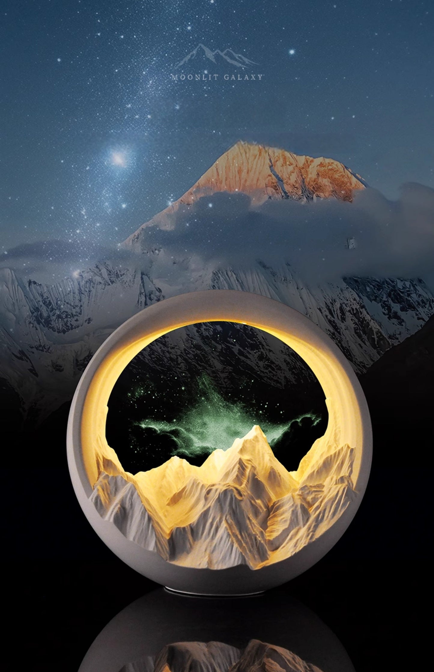 Moonlit Galaxy™ Aromatherapy Night Light – Mountain Glow Edition Veyra
